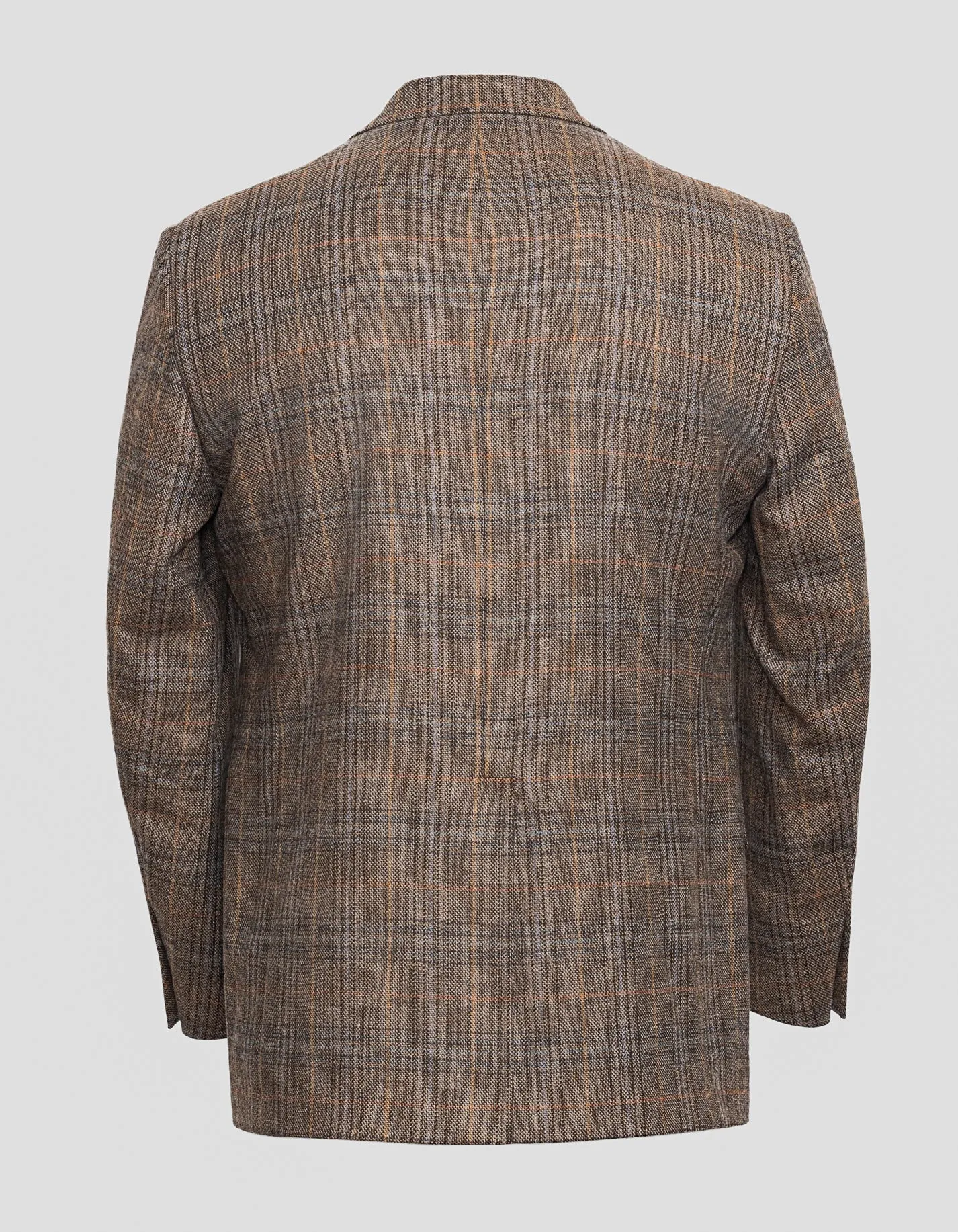 Made-in-Canada Tan, Navy & Gold Windowpane Lambswool Sport Coat sold by J. Press product image thumbnail 2