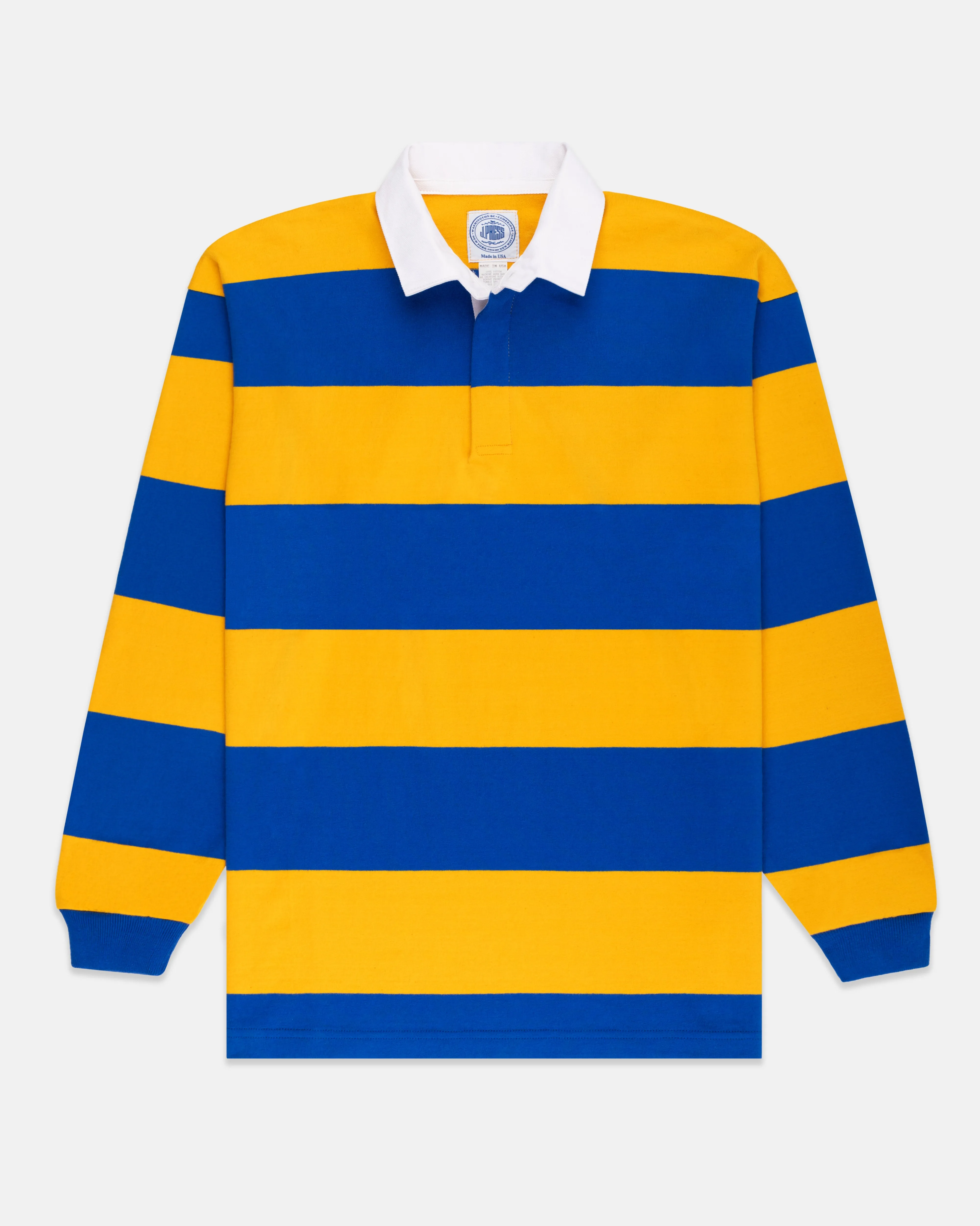 Made-in-USA Royal & Gold Guard Stripe Cotton Rugby sold by J. Press product image thumbnail 2