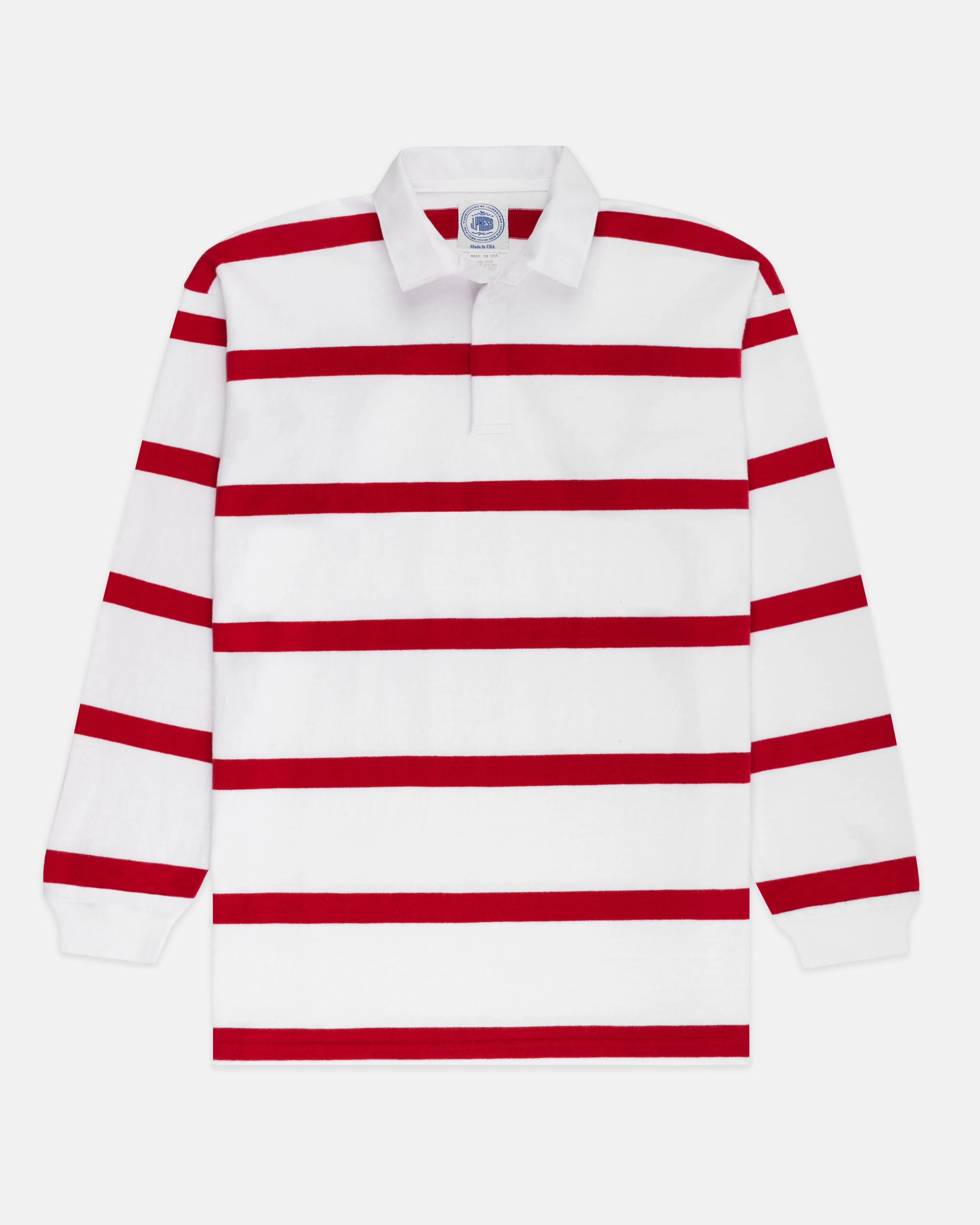 Made-in-USA Red Bar Stripe Cotton Rugby sold by J. Press product image thumbnail 2