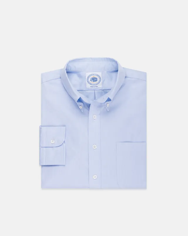 Made-in-USA Thomas Mason Blue Royal Oxford Button Down Shirt - Regular Fit sold by J. Press