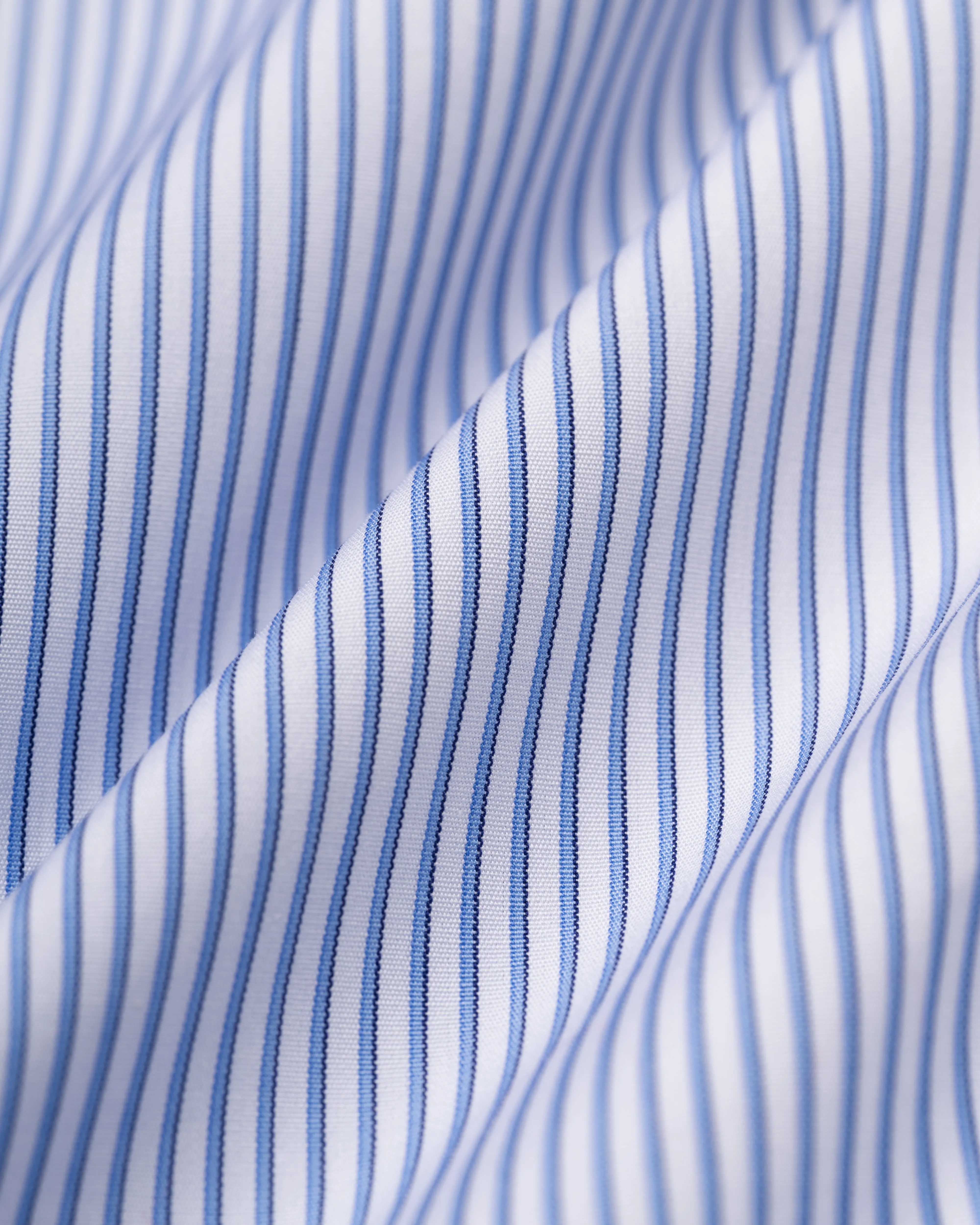 Made-in-USA Thomas Mason Blue Shadow Stripe Button Down Shirt - Classic Fit sold by J. Press product image thumbnail 5
