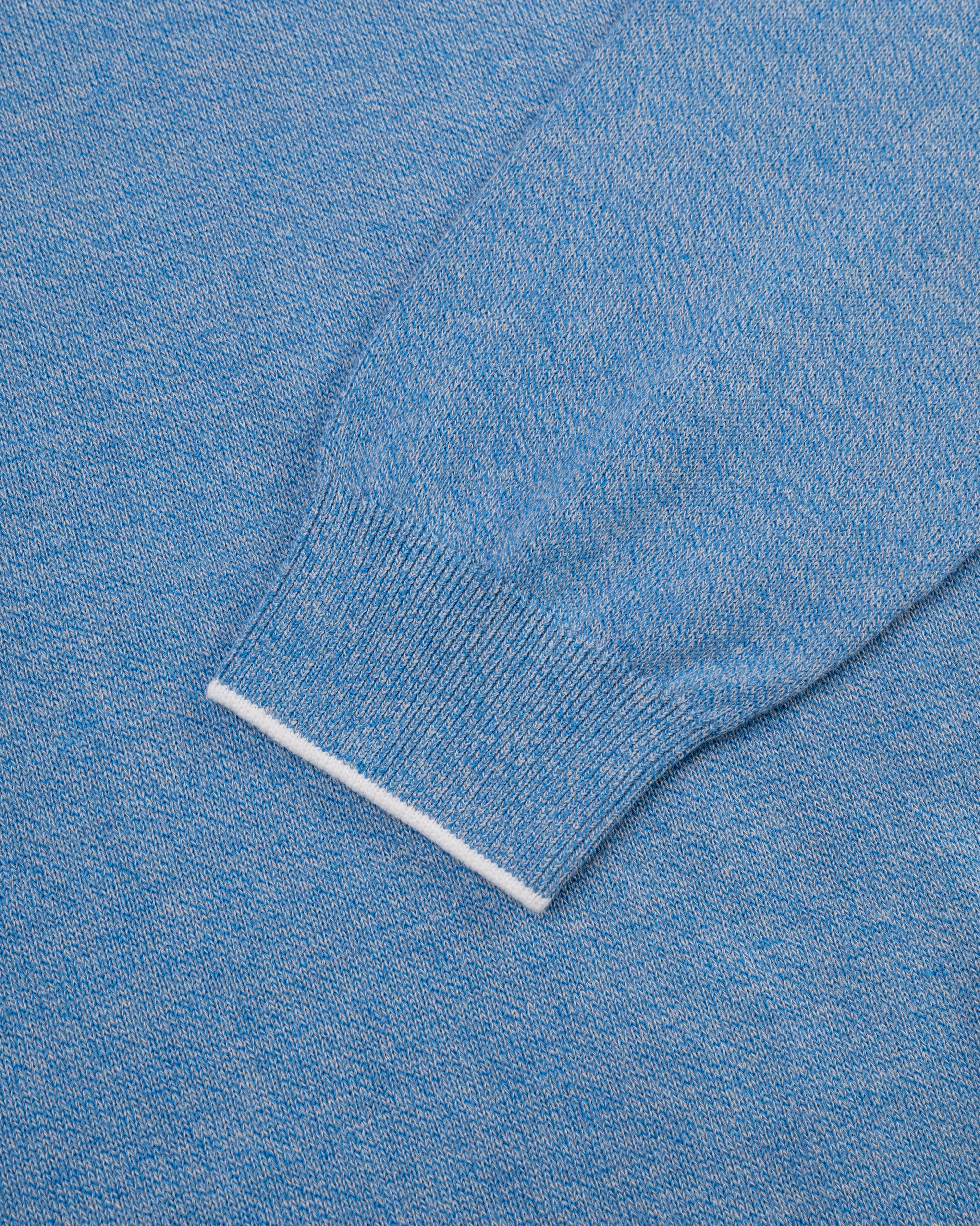 COTTON CREWNECK TIPPED SWEATER sold by J. Press product image thumbnail 3