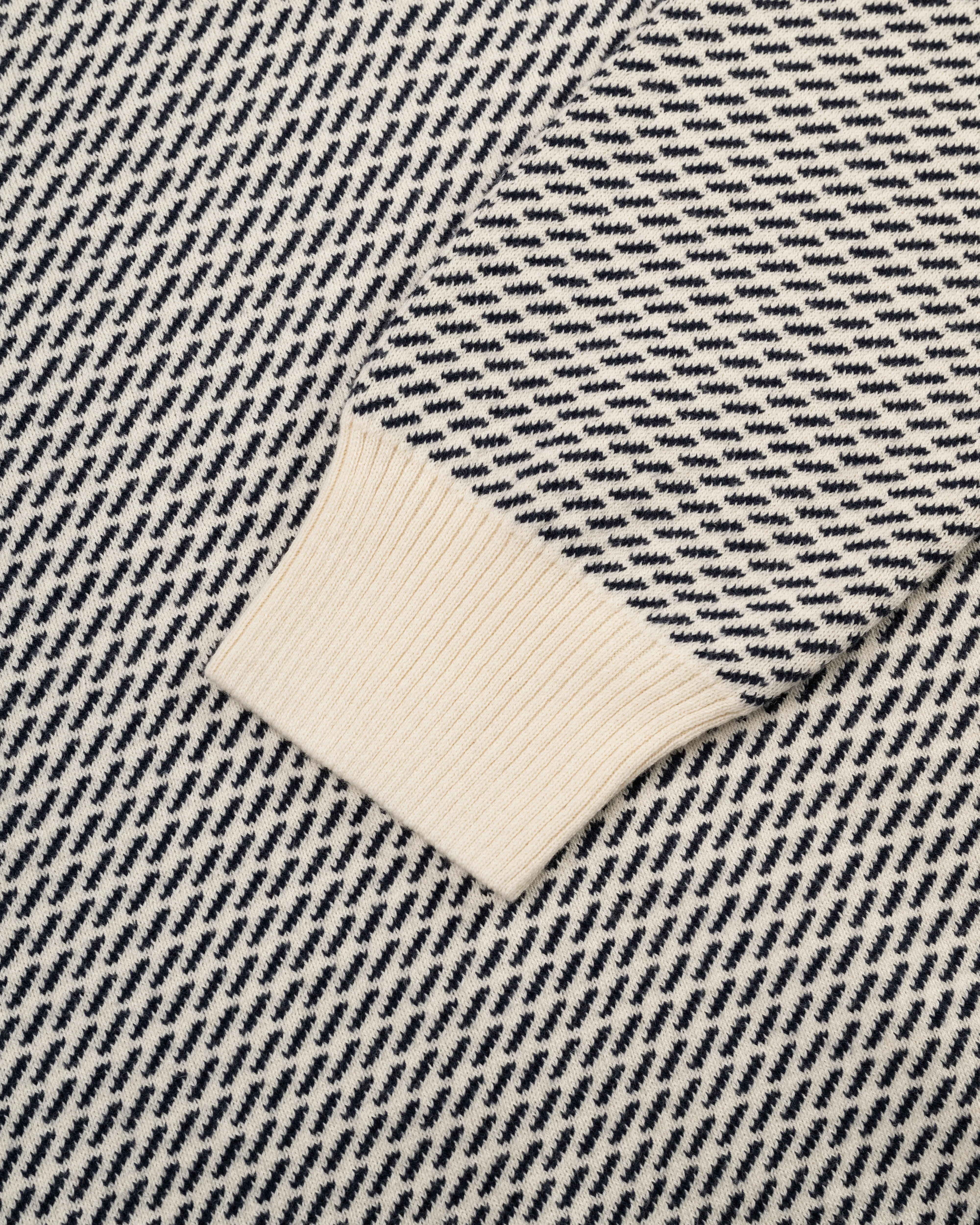 Tic Pattern Quarter Zip Sweater - Classic Fit sold by J. Press product image thumbnail 3