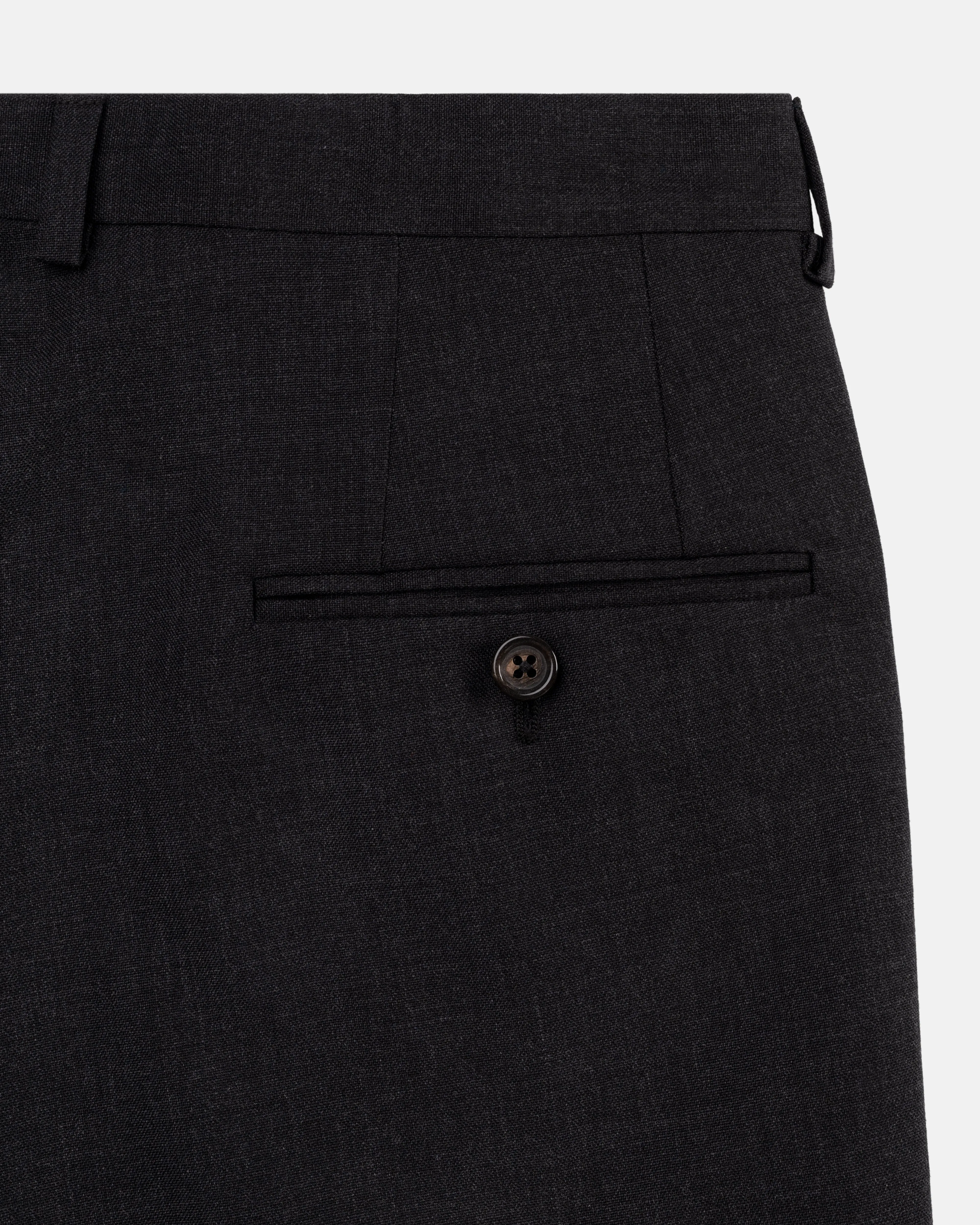 Made-in-USA Charcoal Fox Air Wool Trouser sold by J. Press product image thumbnail 3