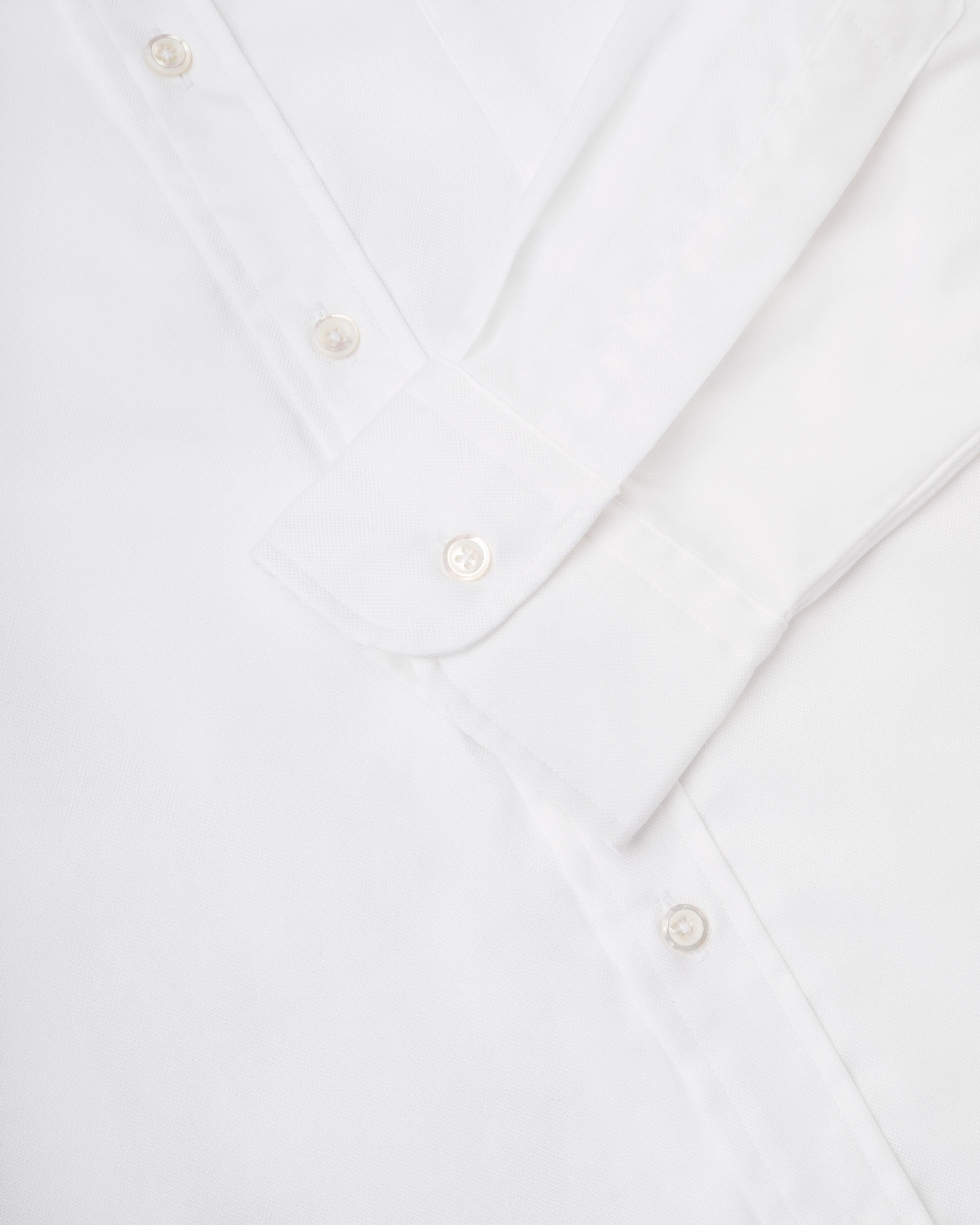Made-in-USA Thomas Mason White Royal Oxford Button Down Shirt - Regular Fit sold by J. Press product image thumbnail 3