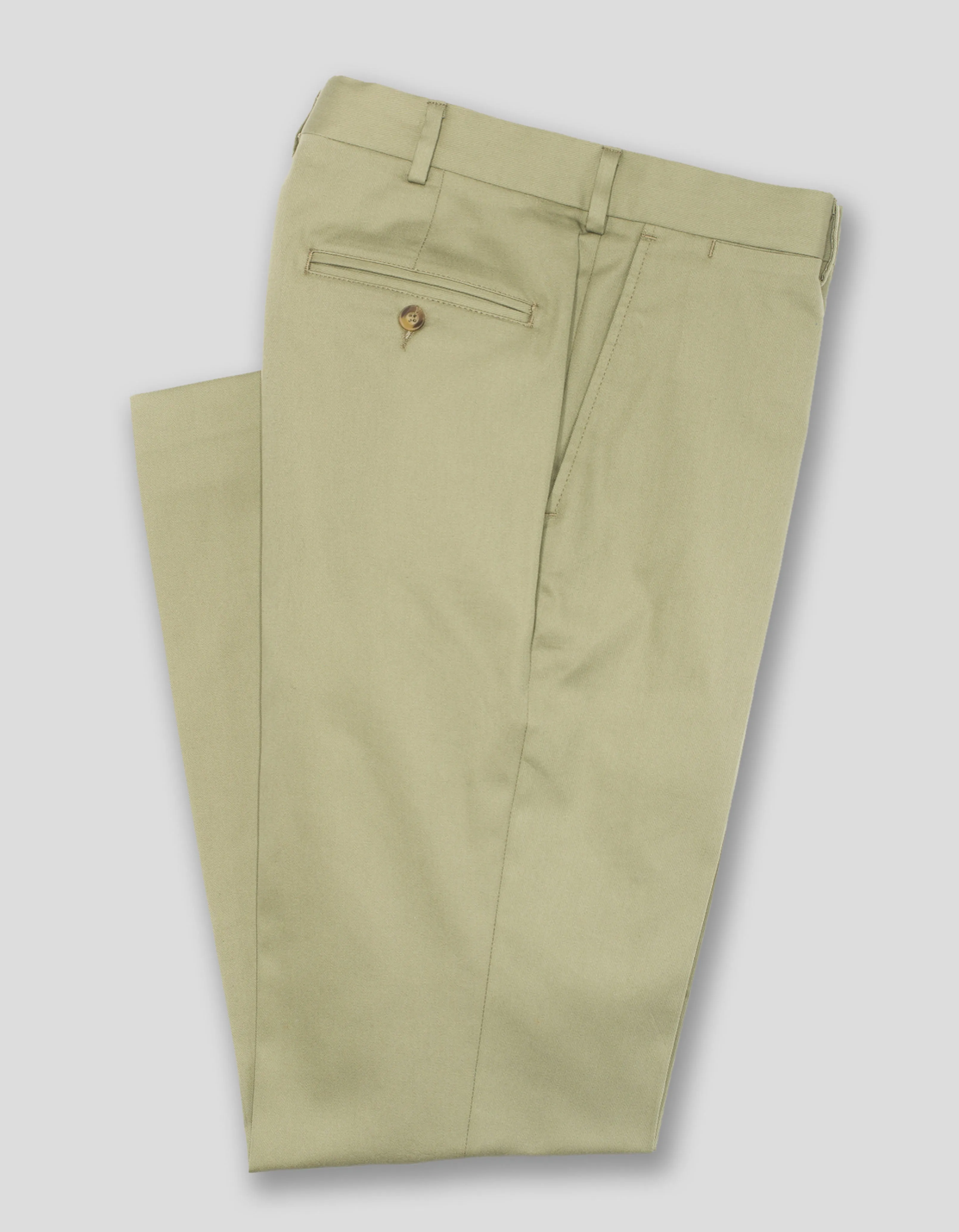 Made-in-USA Sage Washed Twill Chino Pant sold by J. Press