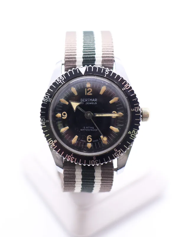 1970's Bertmar Dive Watch sold by J. Press