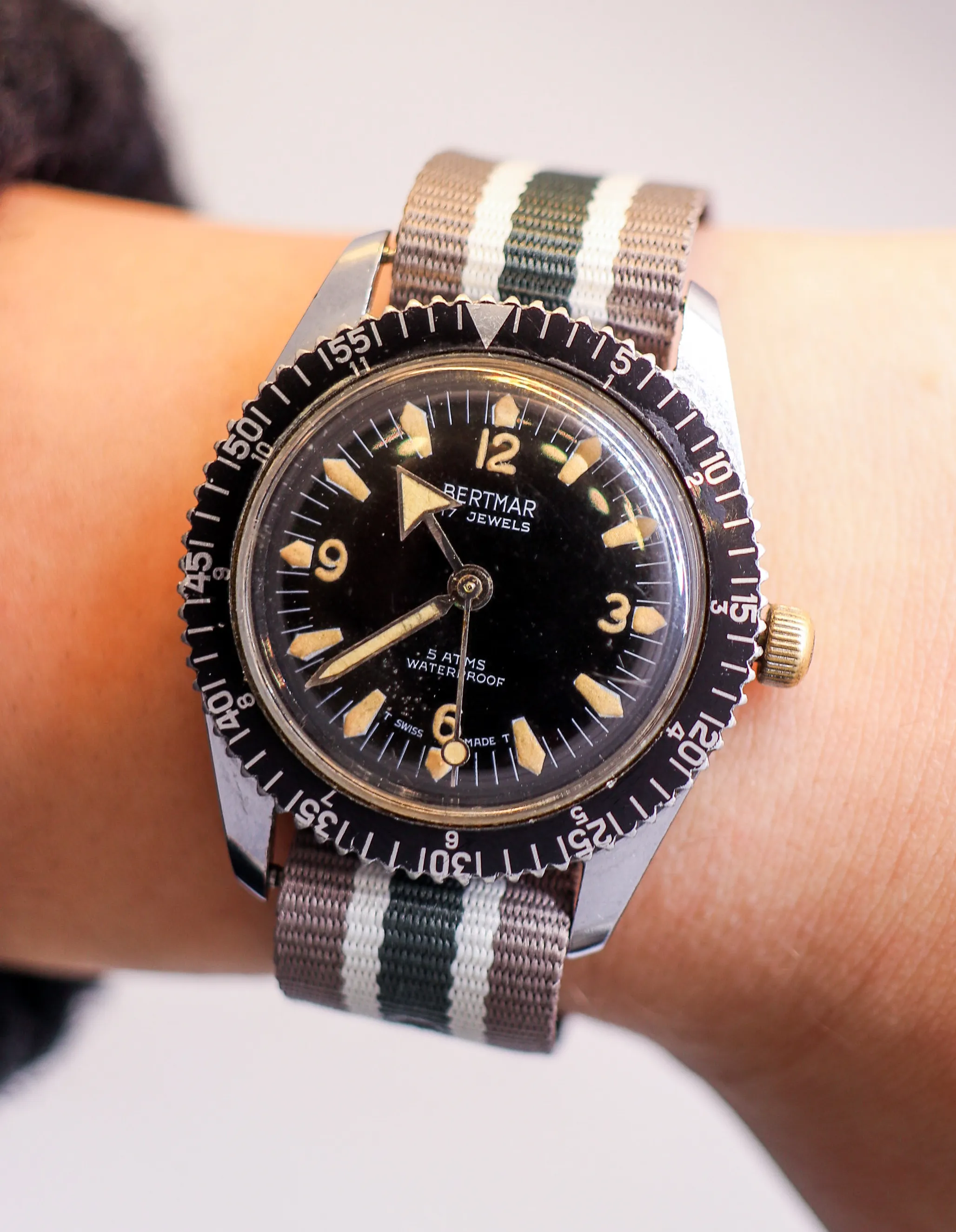 1970's Bertmar Dive Watch sold by J. Press product image thumbnail 3