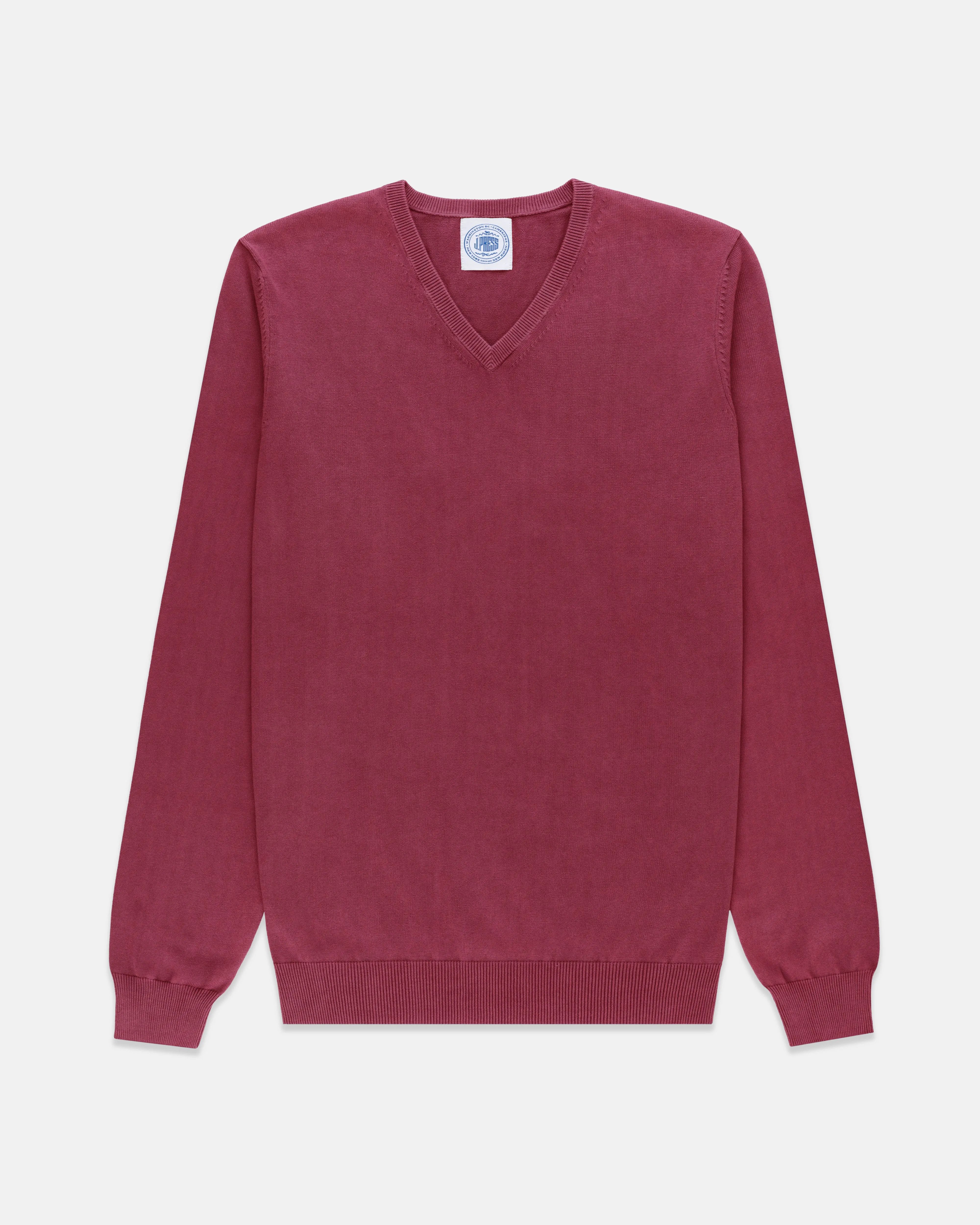 Faded Cotton V-Neck Sweater sold by J. Press