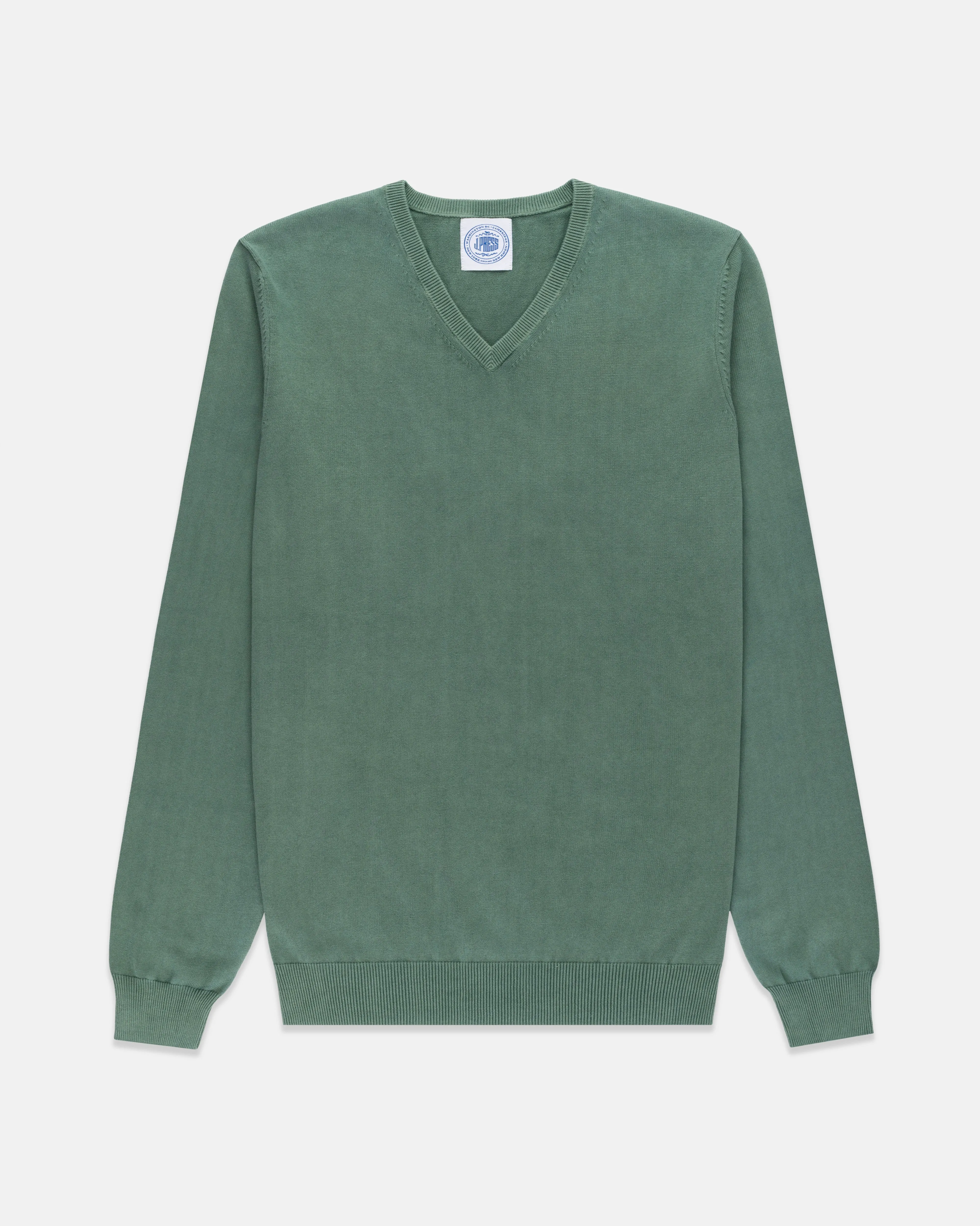 Faded Cotton V-Neck Sweater sold by J. Press