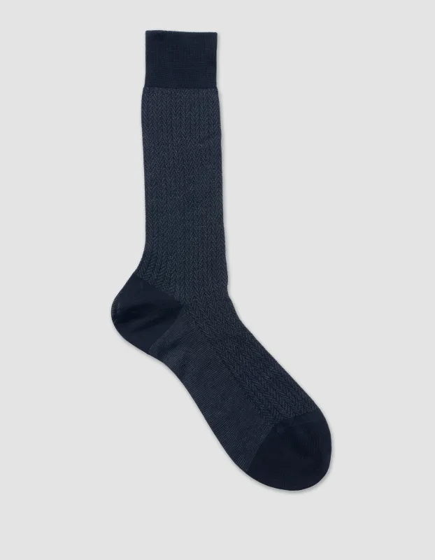 HERRINGBONE COTTON SOCKS sold by J. Press