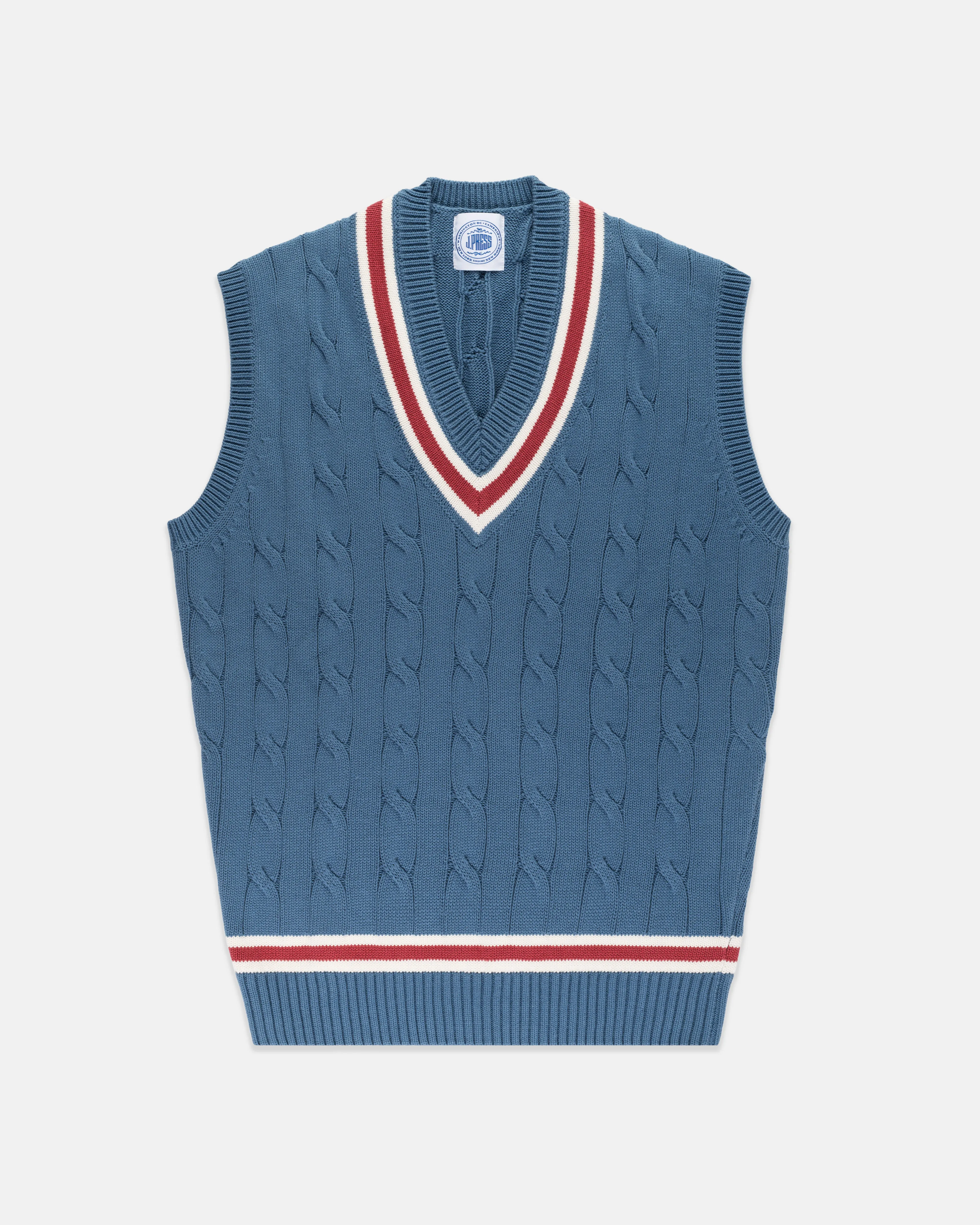 Cotton Cricket Vest sold by J. Press