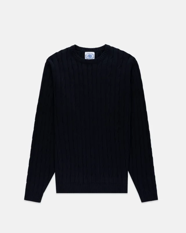 Cotton/Cashmere Cable Crewneck Sweater sold by J. Press