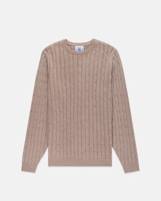 Cotton/Cashmere Cable Crewneck Sweater sold by J. Press