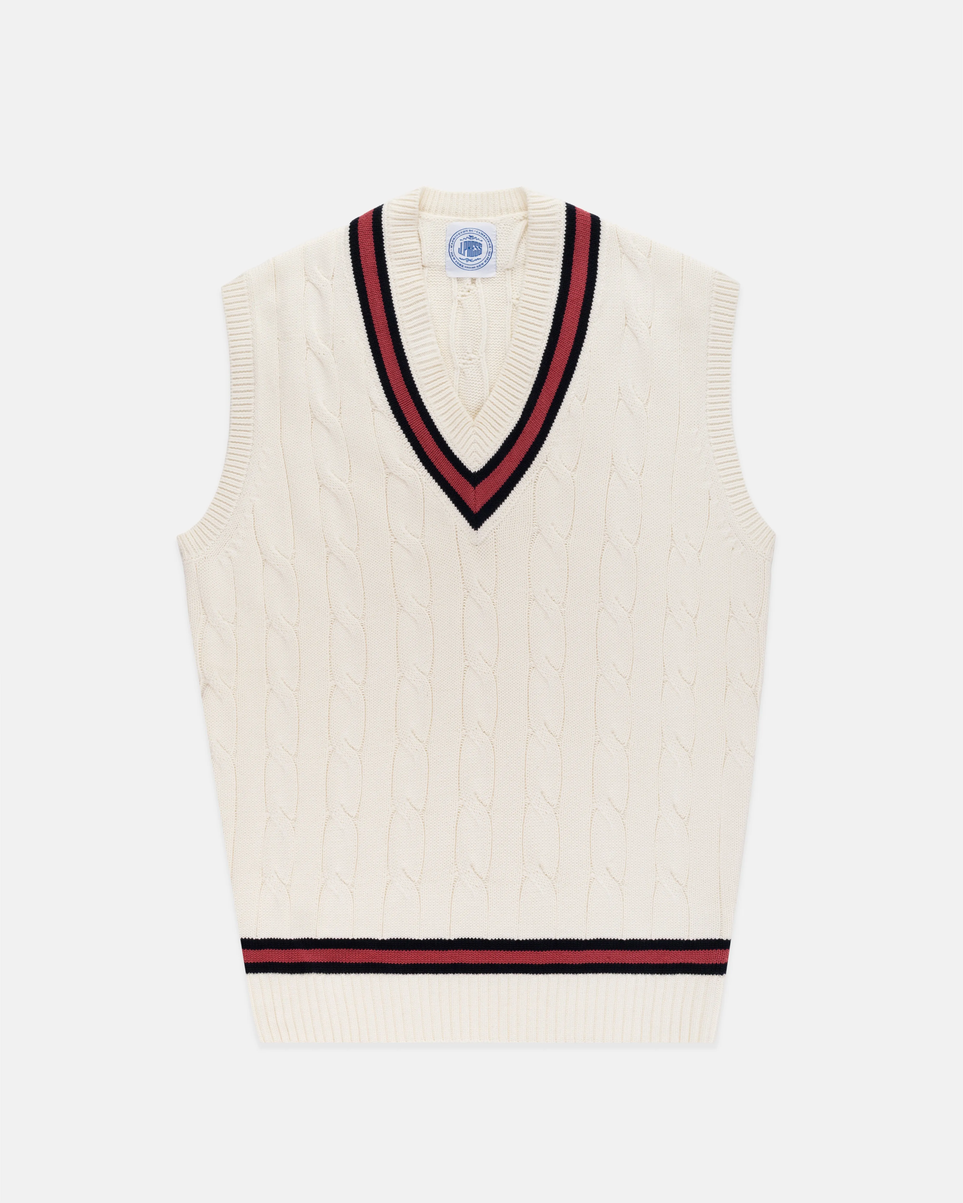 Cotton Cricket Vest sold by J. Press