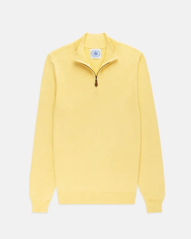 Cotton/Cashmere Quarter Zip Sweater sold by J. Press