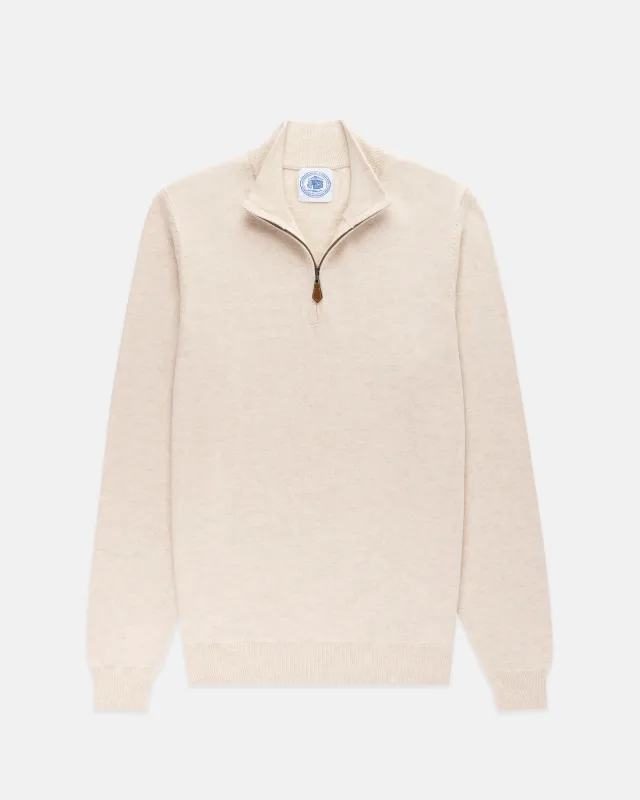 Cotton/Cashmere Quarter Zip Sweater sold by J. Press