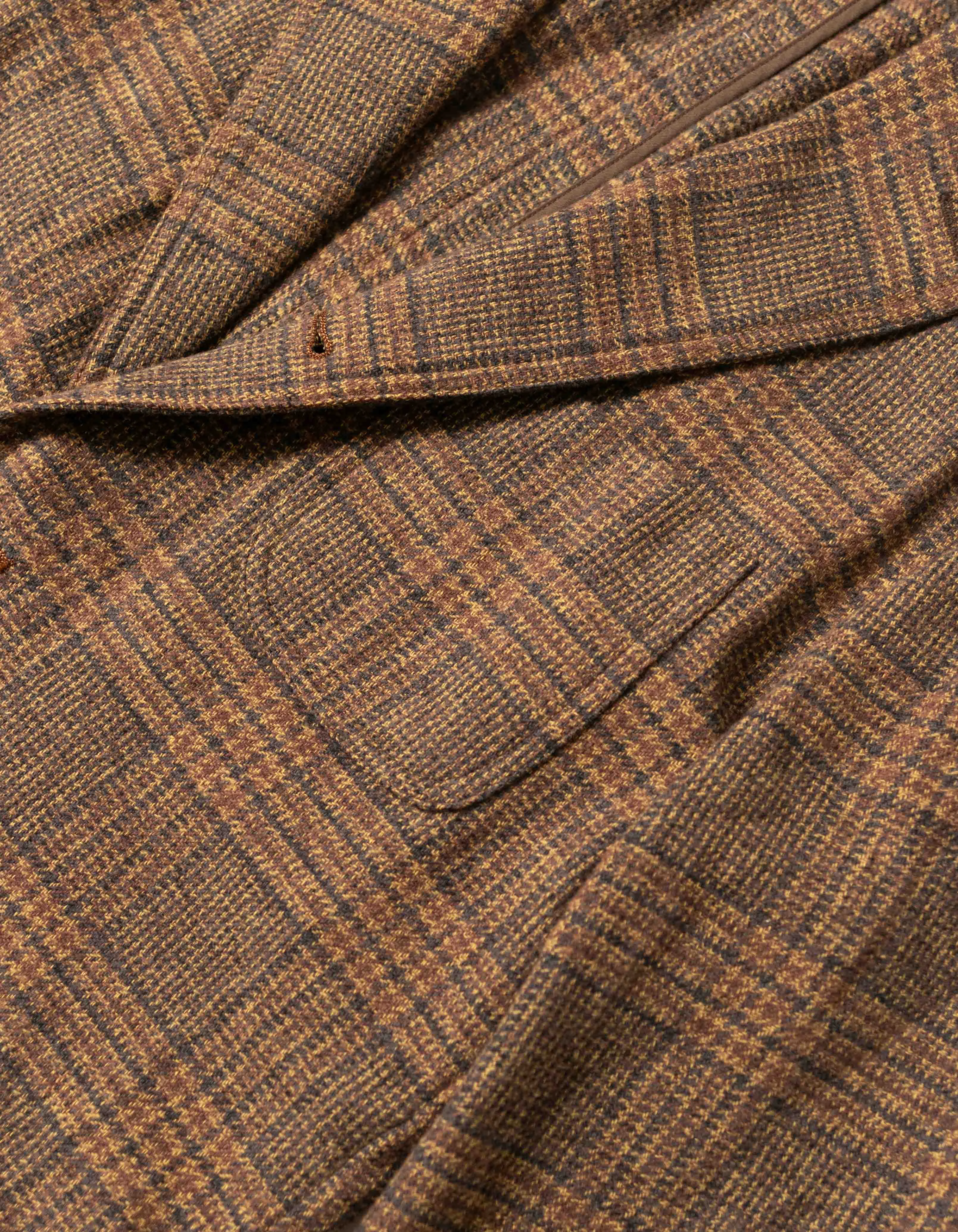 BROWN/OLIVE CHECK WITH PANE SUMMER TWEED SPORT COAT sold by J. Press product image thumbnail 3