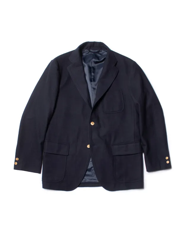 NAVY FLANNEL BLAZER sold by J. Press