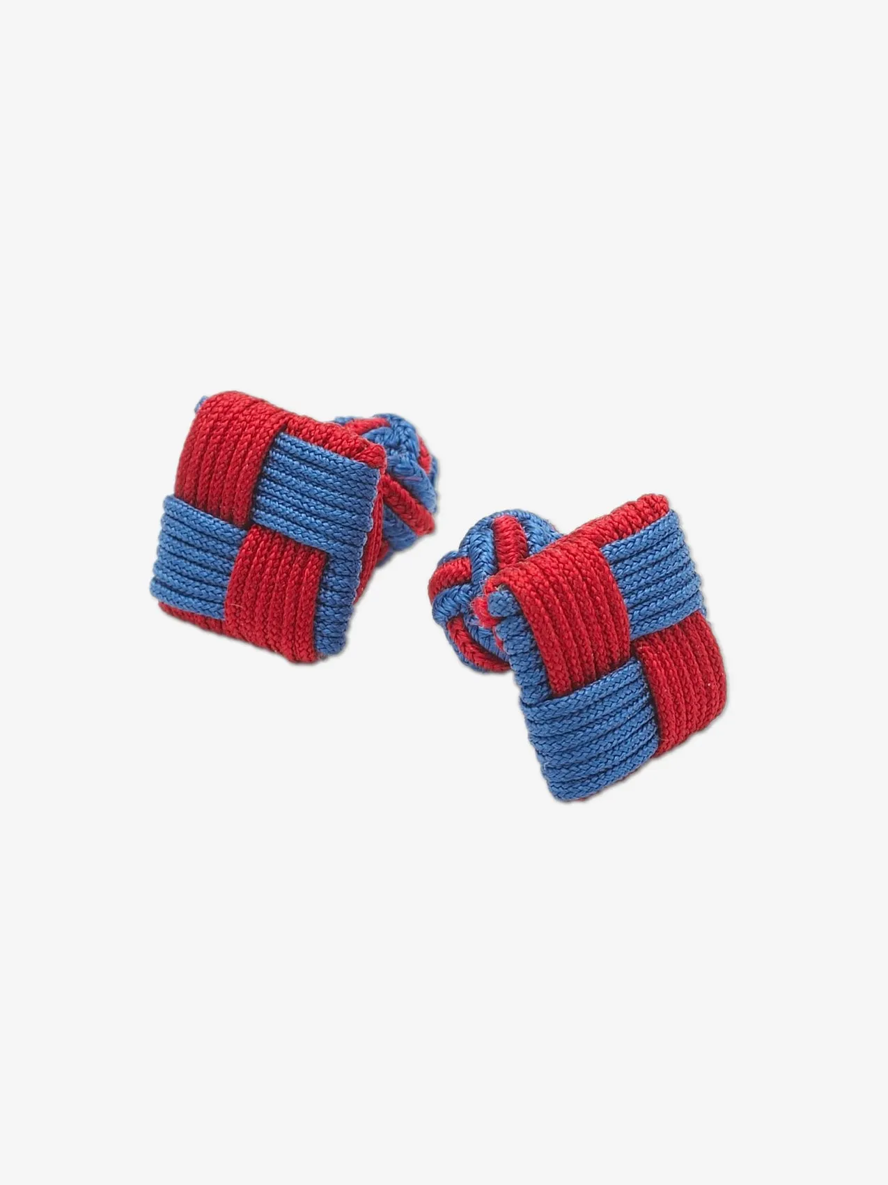 Blue & Burgundy Combo Knot Cufflinks sold by J. Press