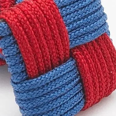 Blue & Burgundy Combo Knot Cufflinks sold by J. Press product image thumbnail 2
