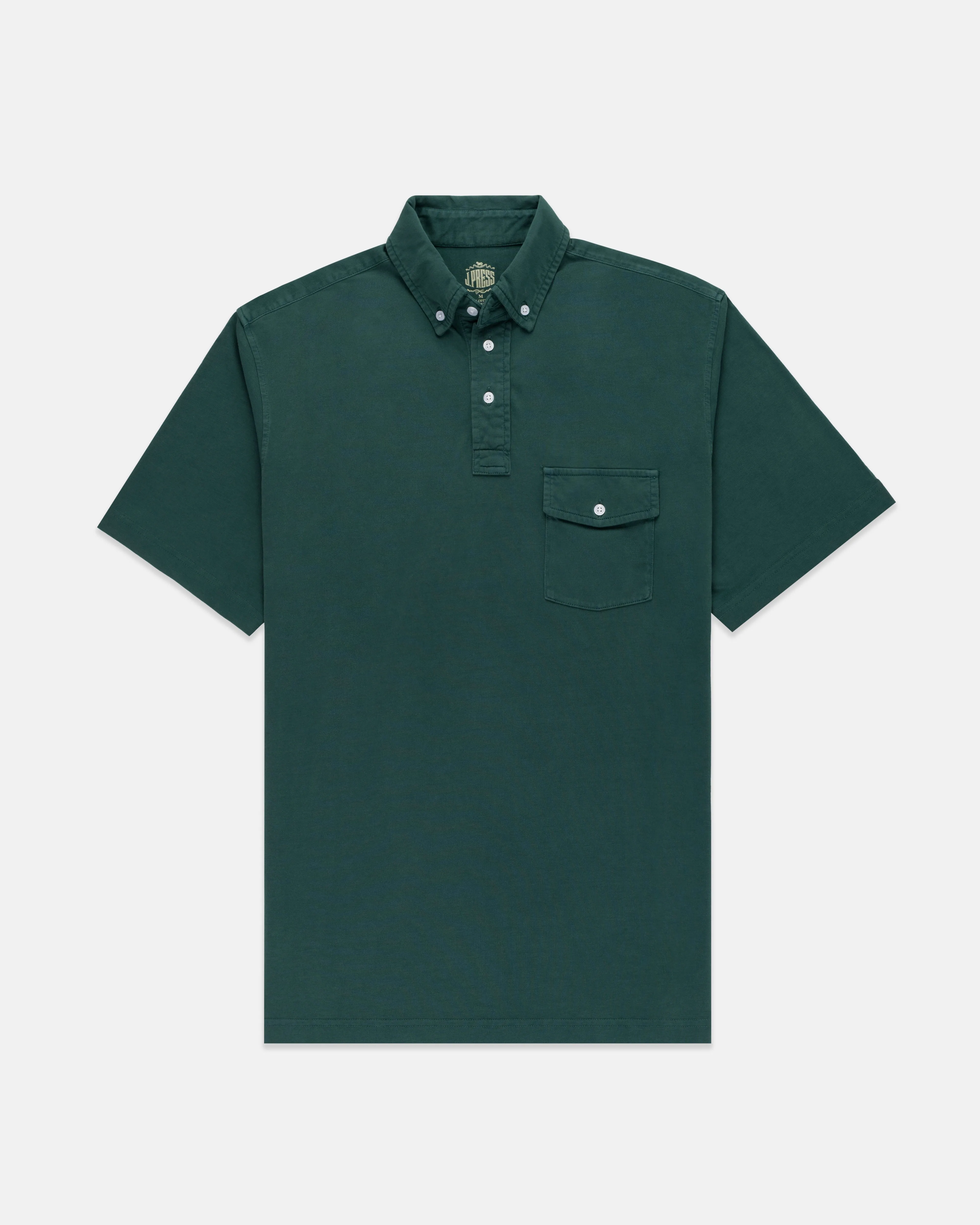 Button Down Collar Cotton Jersey Polo Shirt sold by J. Press