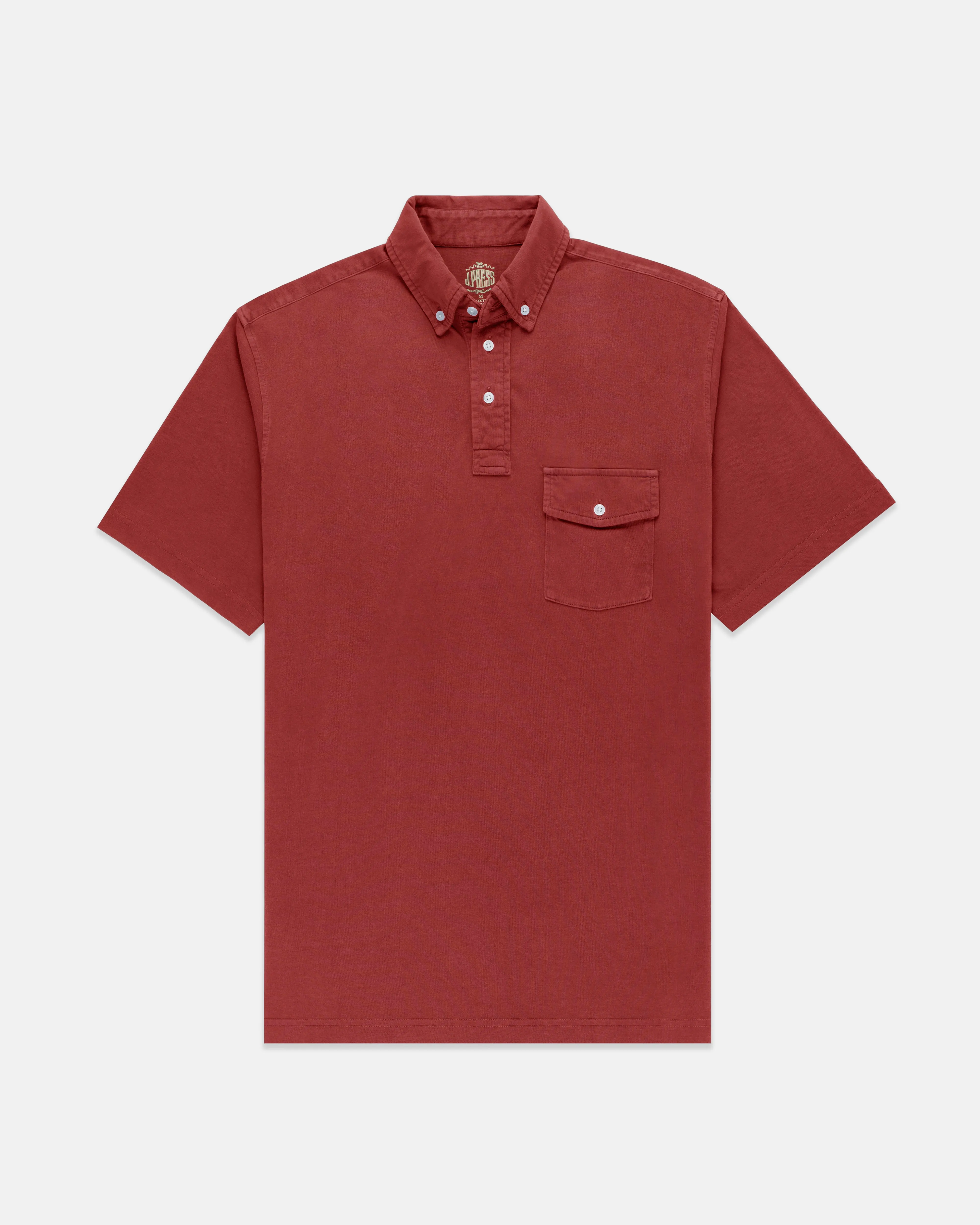 Button Down Collar Cotton Jersey Polo Shirt sold by J. Press