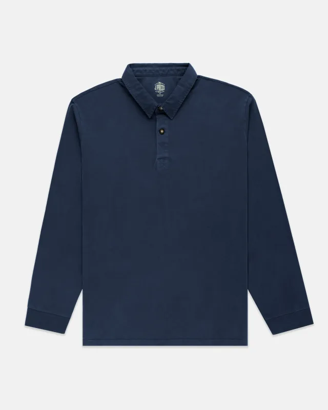 Long Sleeve Cotton Jersey Polo Shirt sold by J. Press