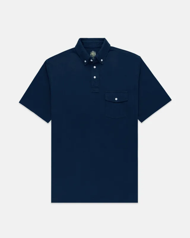 Button Down Collar Cotton Jersey Polo Shirt sold by J. Press