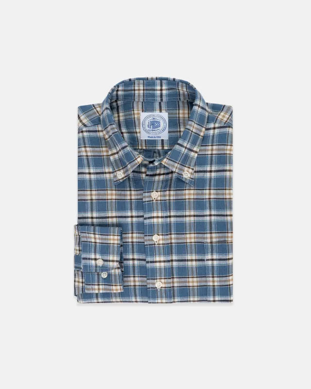 Plaid Linen/Cotton Sport Shirt - Classic Fit sold by J. Press