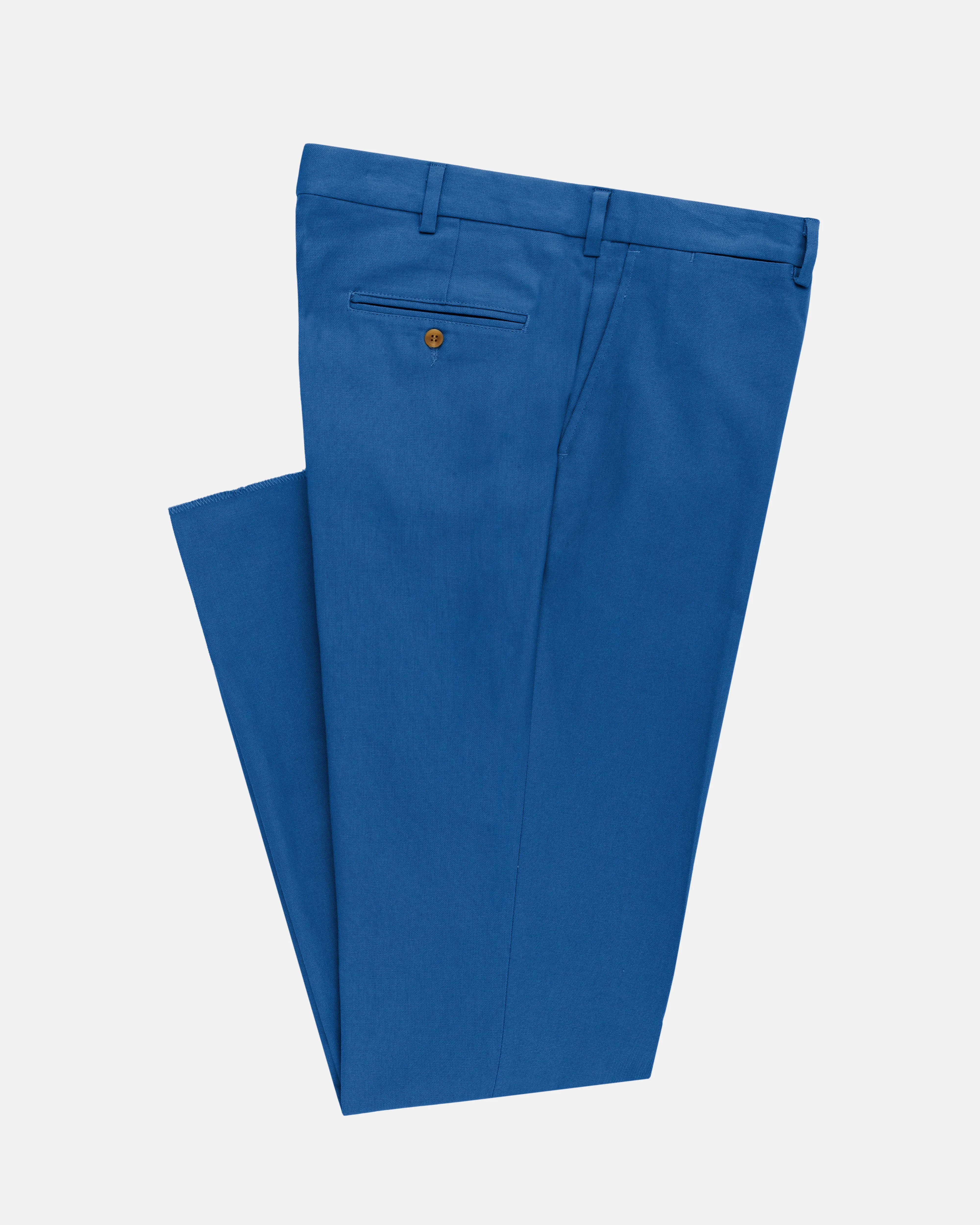 Made-in-USA Blue Cotton Duck Pant sold by J. Press