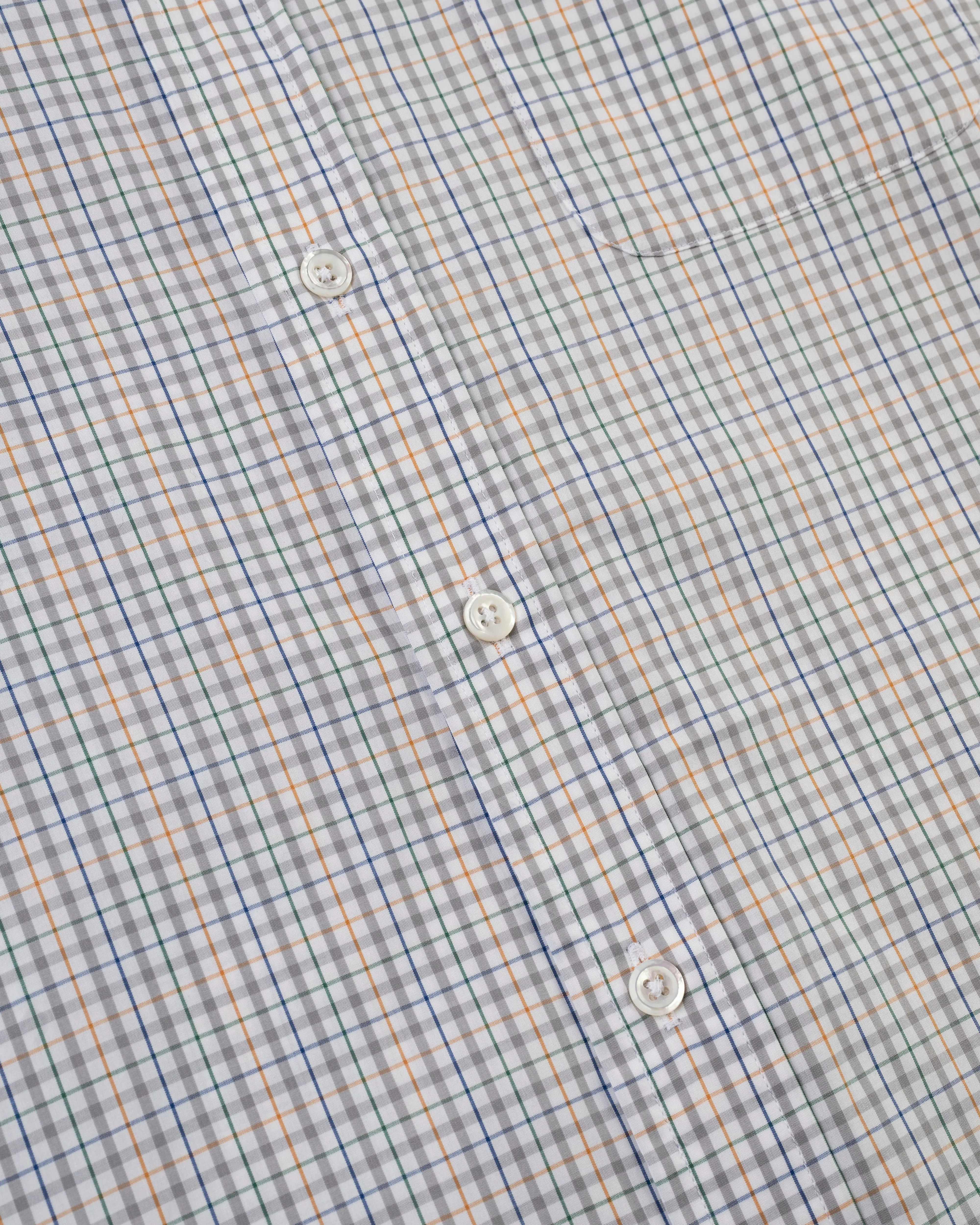 Made-in-USA Grey & Gold Check Sport Shirt - Classic Fit sold by J. Press product image thumbnail 3