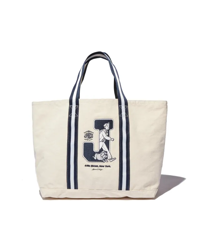 AARON CHANG "J" TOTE BAG - WHITE sold by J. Press