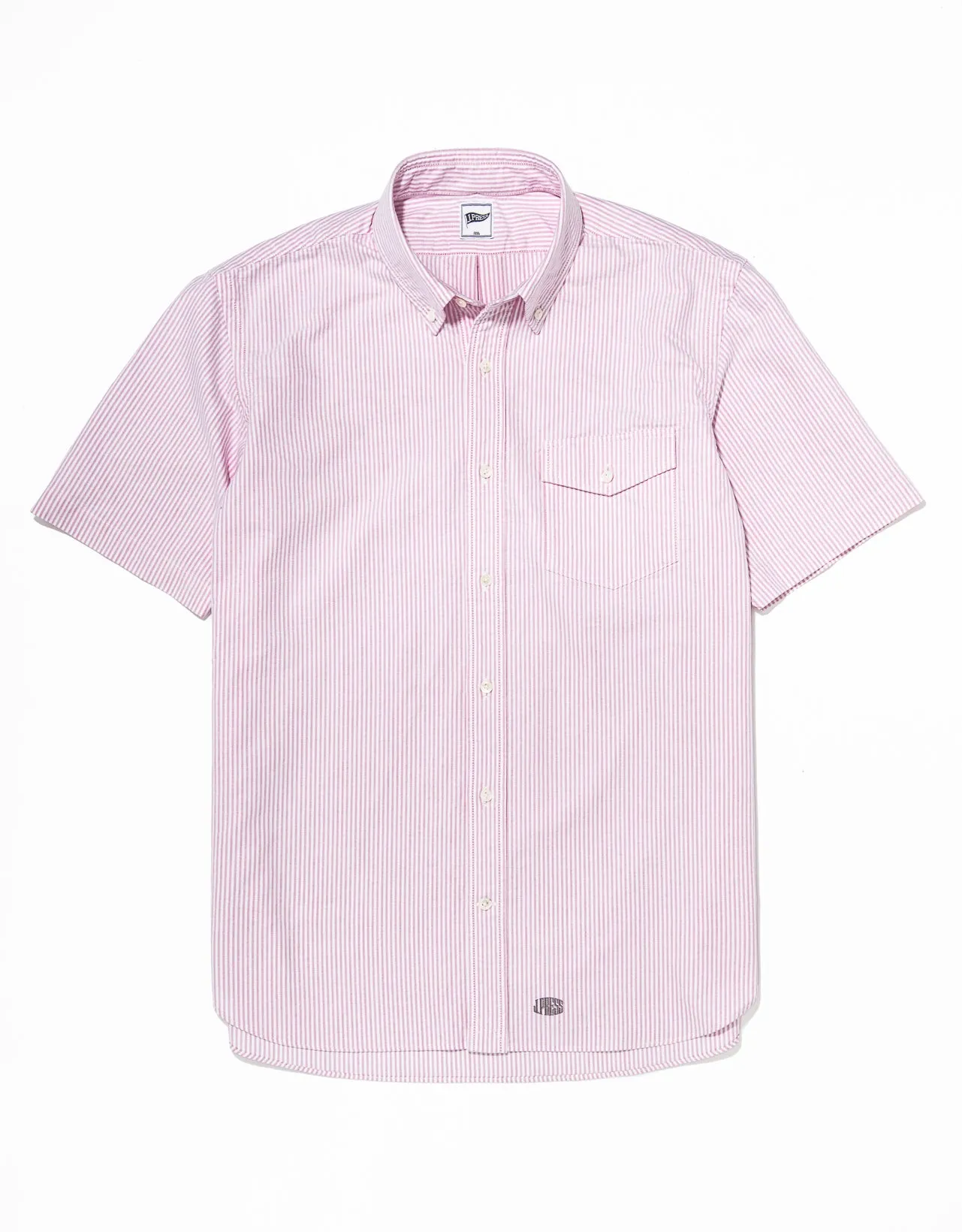 PINK/WHITE OXFORD SHORT SLEEVE - TRIM FIT sold by J. Press