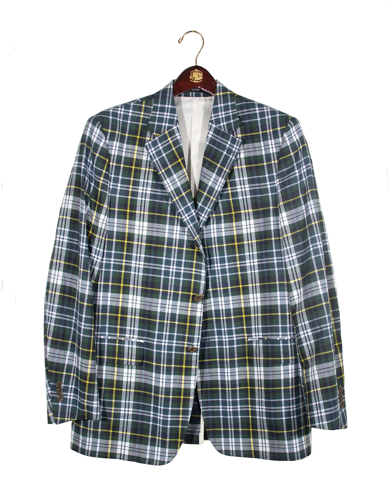 BLUE GREEN WHITE MADRAS SPORT COAT sold by J. Press