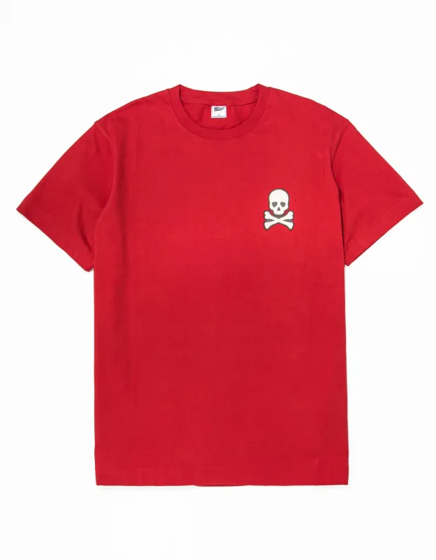 SKULL AND CROSSBONES T-SHIRT - RED sold by J. Press