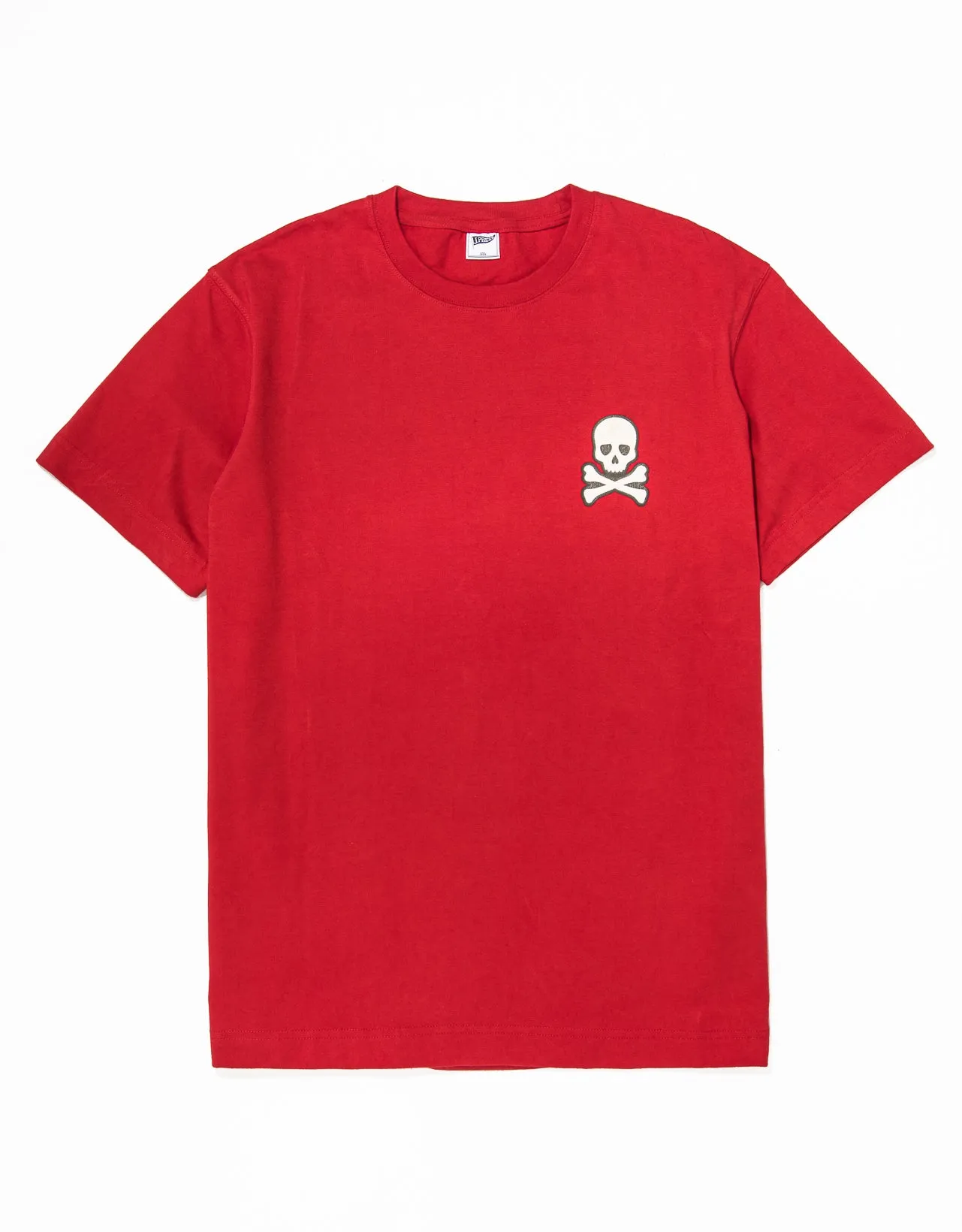 SKULL AND CROSSBONES T-SHIRT - RED sold by J. Press
