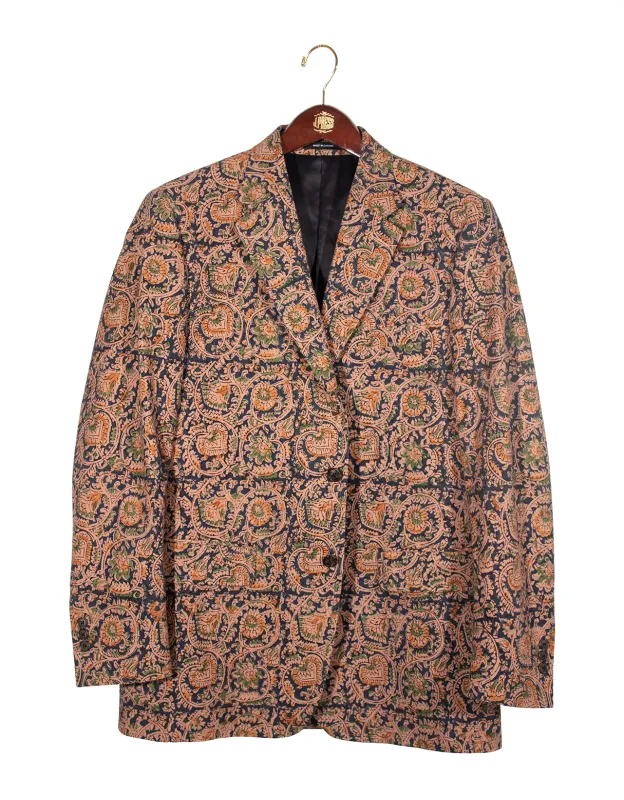 NAVY BROWN BATIK SPORT COAT sold by J. Press
