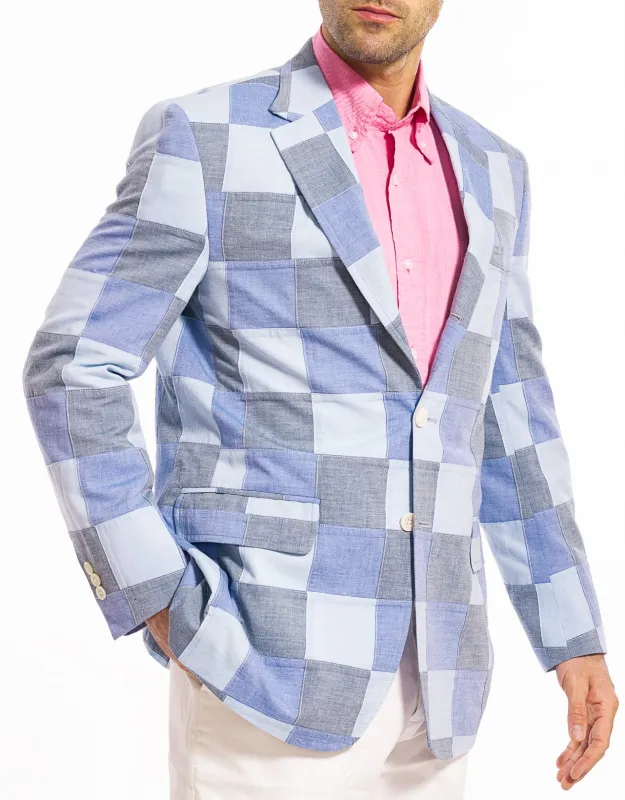 MULTI COLOR PATCH CHAMBRAY SPORT COAT sold by J. Press