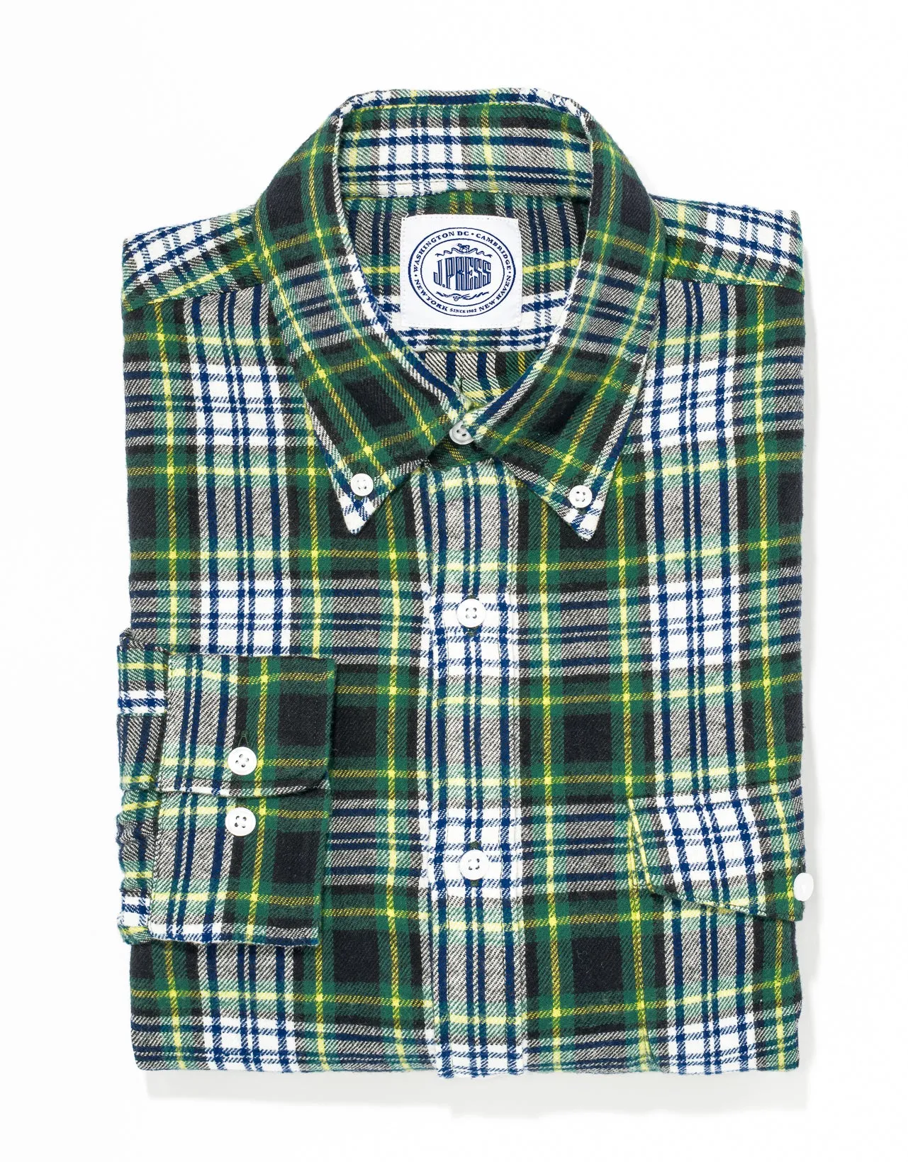 FLANNEL TARTAN SHIRT - DRESS GORDON sold by J. Press