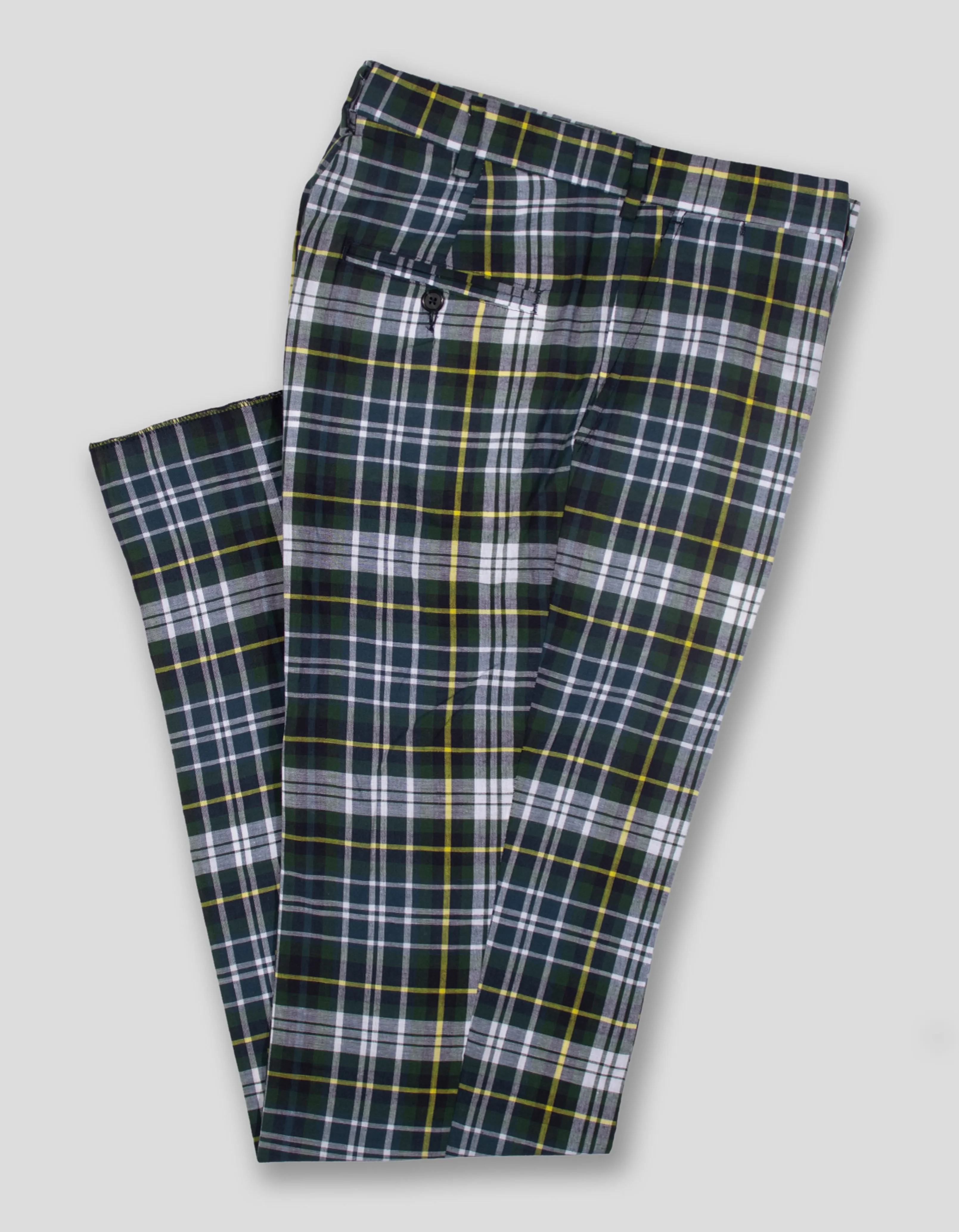 Made-in-USA Madras Plaid Trousers sold by J. Press
