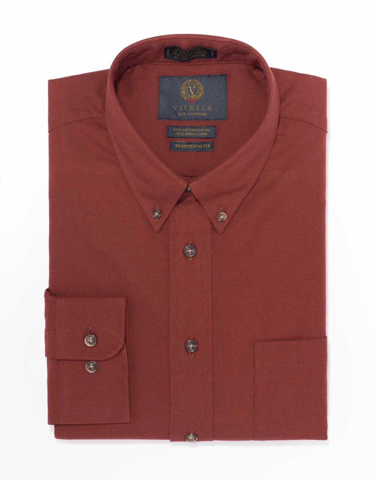 VIYELLA SOLID BURGUNDY sold by J. Press