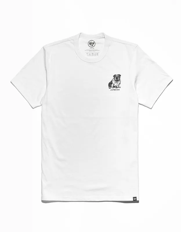 BULLDOG SHORT SLEEVE T SHIRT - WHITE sold by J. Press