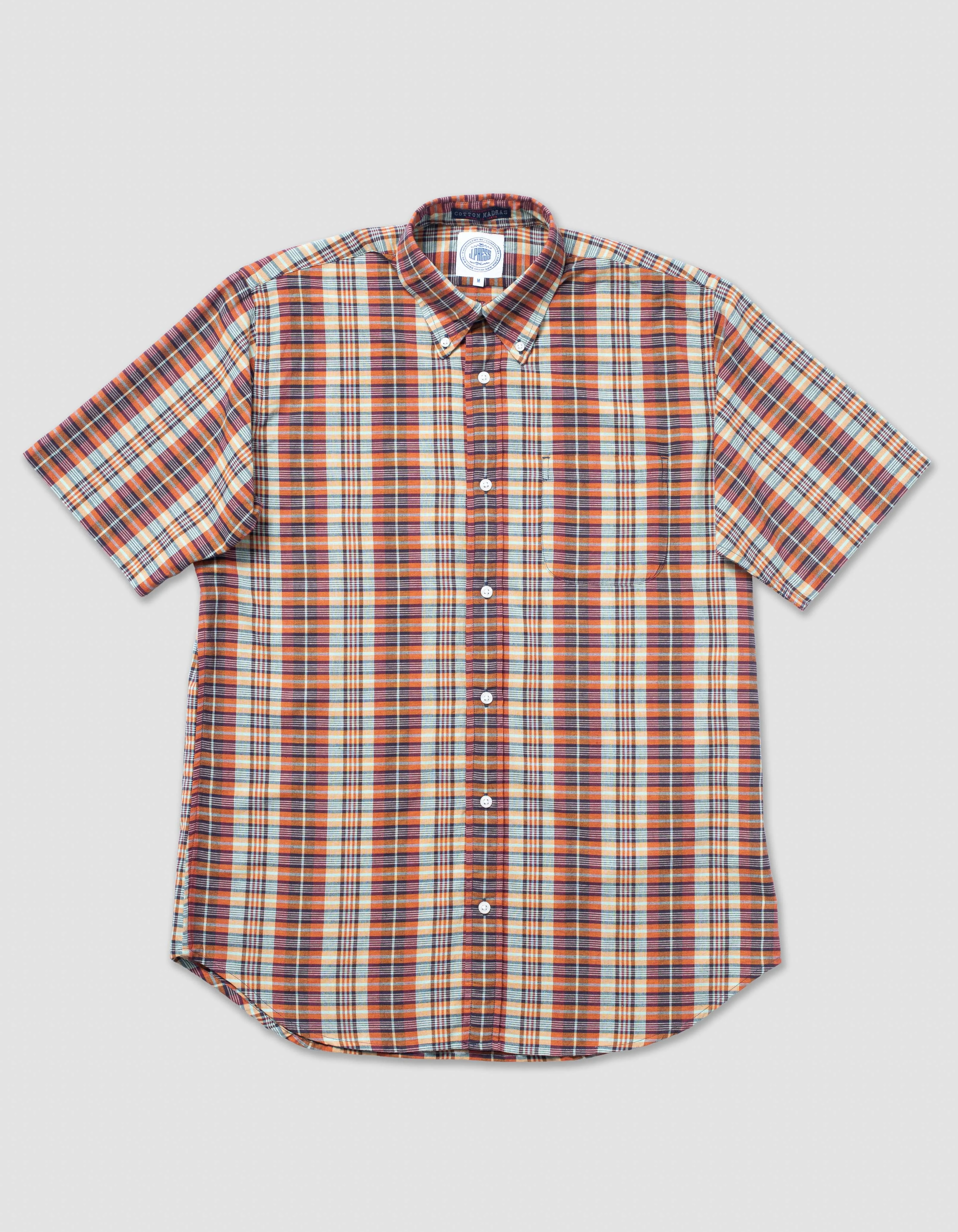 Short Sleeve Madras Sport Shirt - Classic Fit sold by J. Press