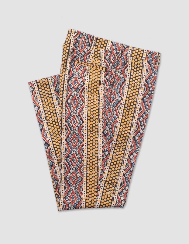 Batik Print Madras Trousers made by J. Press