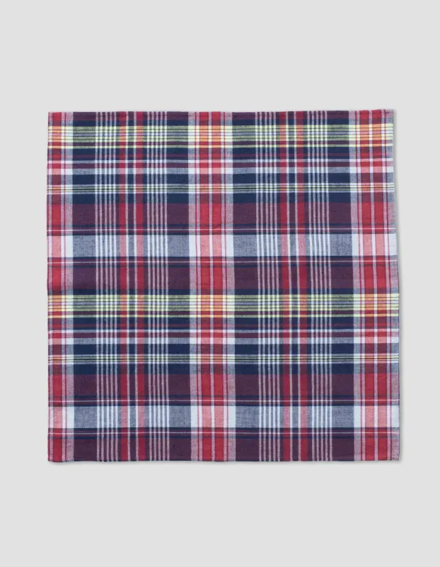 Madras Pocket Square made by J. Press