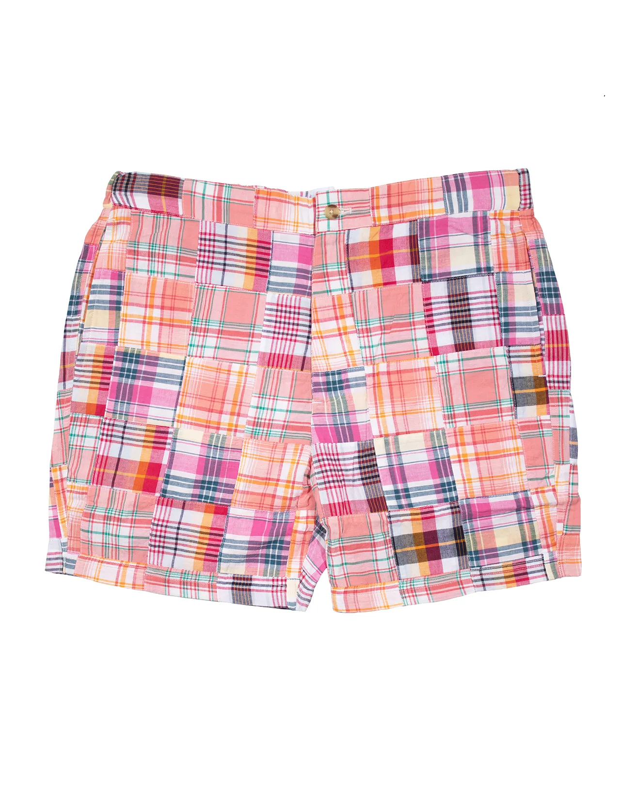 Madras Patchwork Swim Trunks sold by J. Press