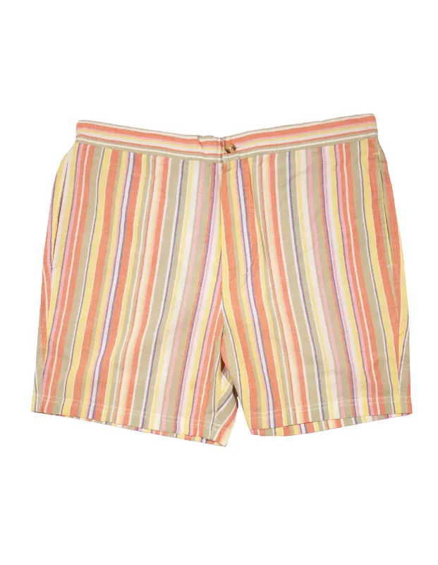 MULTI STRIPE MADRAS SWIM TRUNKS sold by J. Press