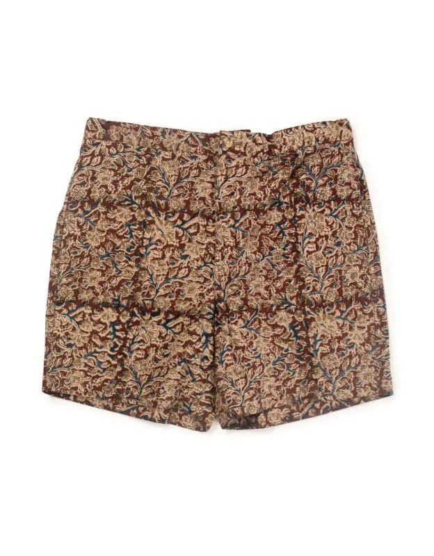 BURGUNDY TAN BATIK SWIM TRUNKS sold by J. Press