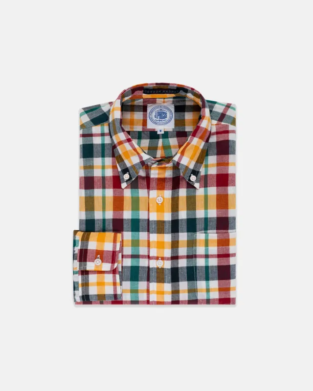 CLASSIC FIT LONG SLEEVE MADRAS BUTTON DOWN SHIRT sold by J. Press